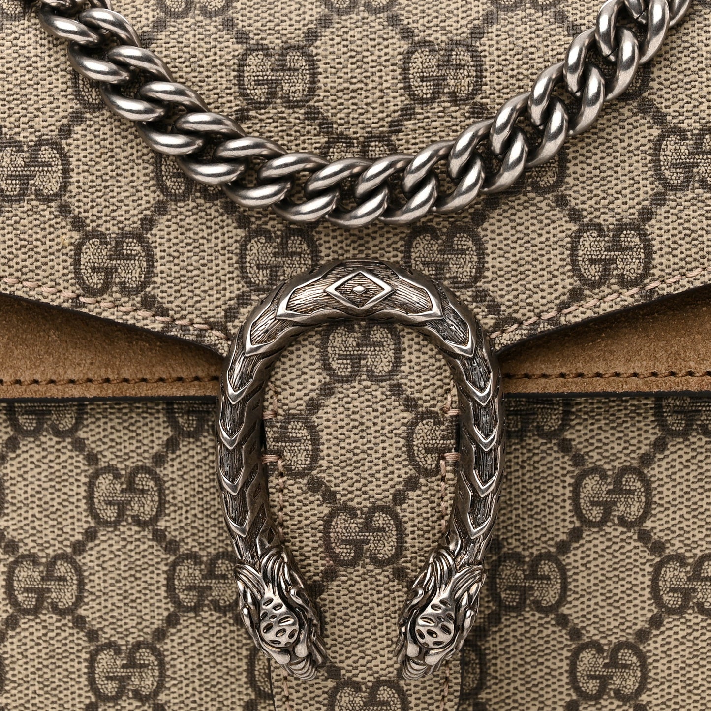 GG Supreme Monogram Mini Dionysus Shoulder Bag Taupe