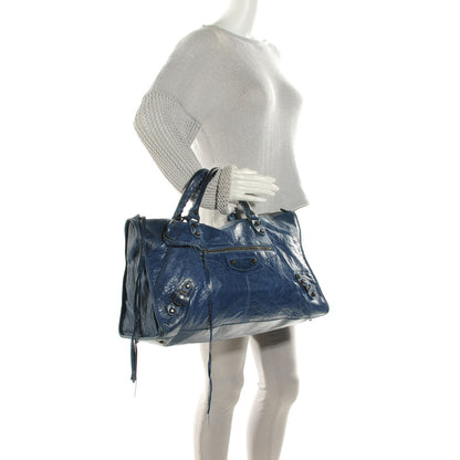 Balenciaga Chevre Classic Hardware Work Navy 2 of 8