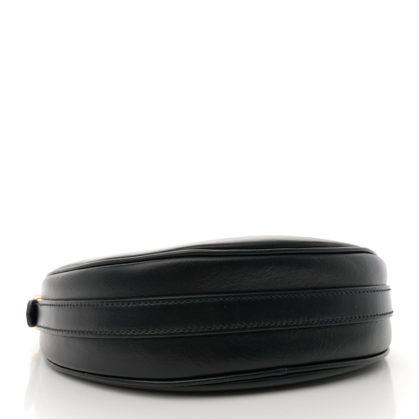 Soft Calfskin Arque Shoulder Bag Black