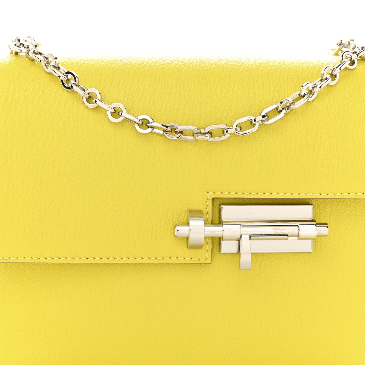 Chevre Mysore Mini Verrou Chaine Bag Lime