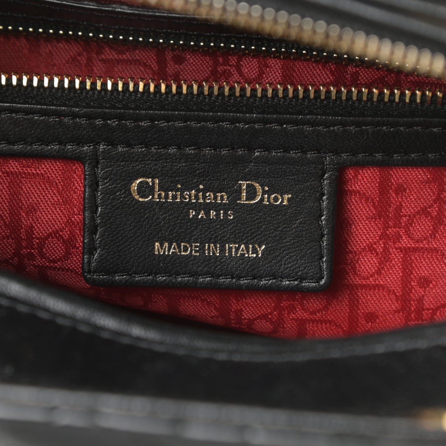 Lambskin Cannage Large Lady Dior Black