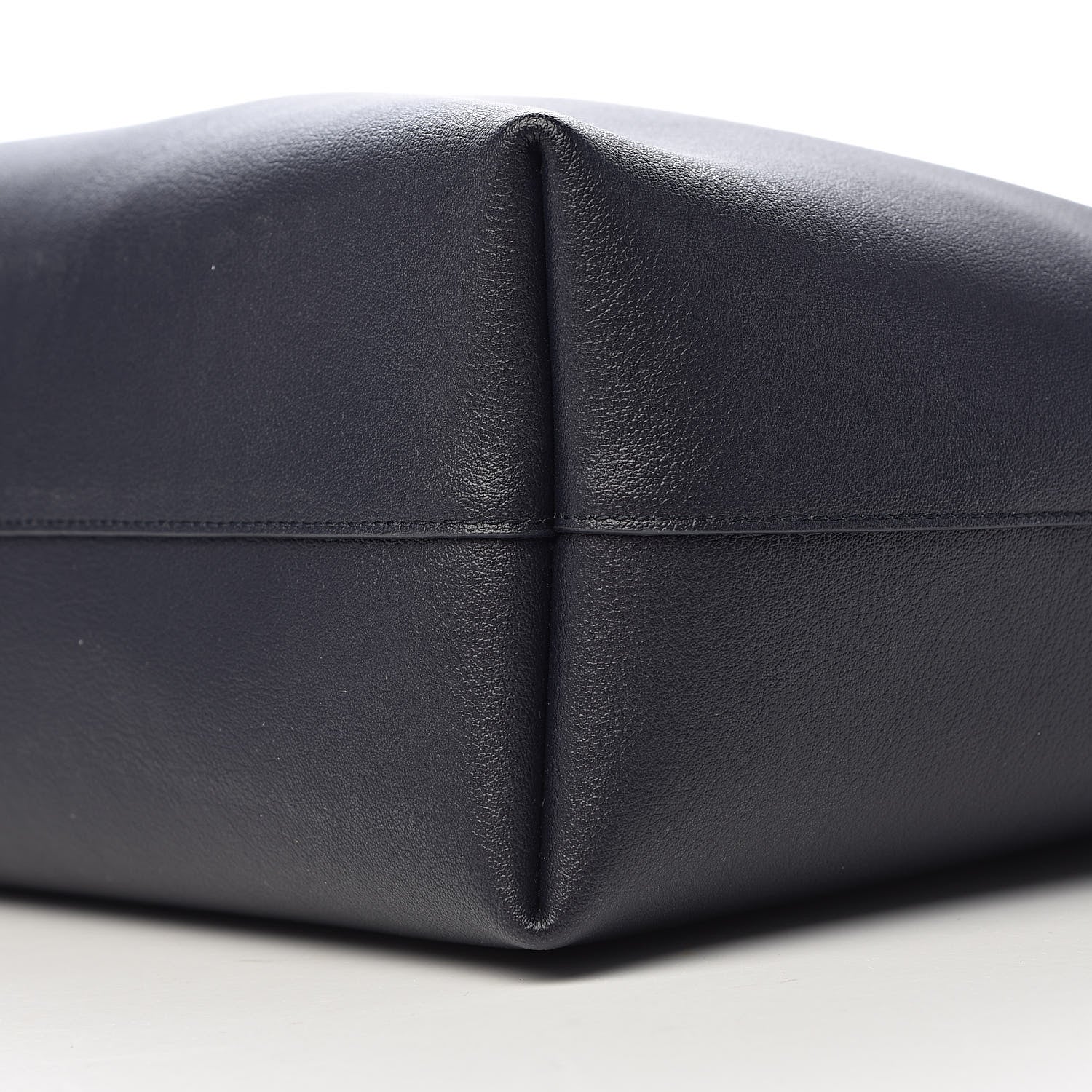 Saint Laurent Calfskin Large Shopping Tote Navy 10 of 11
