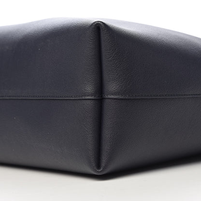 Saint Laurent Calfskin Large Shopping Tote Navy 10 of 11