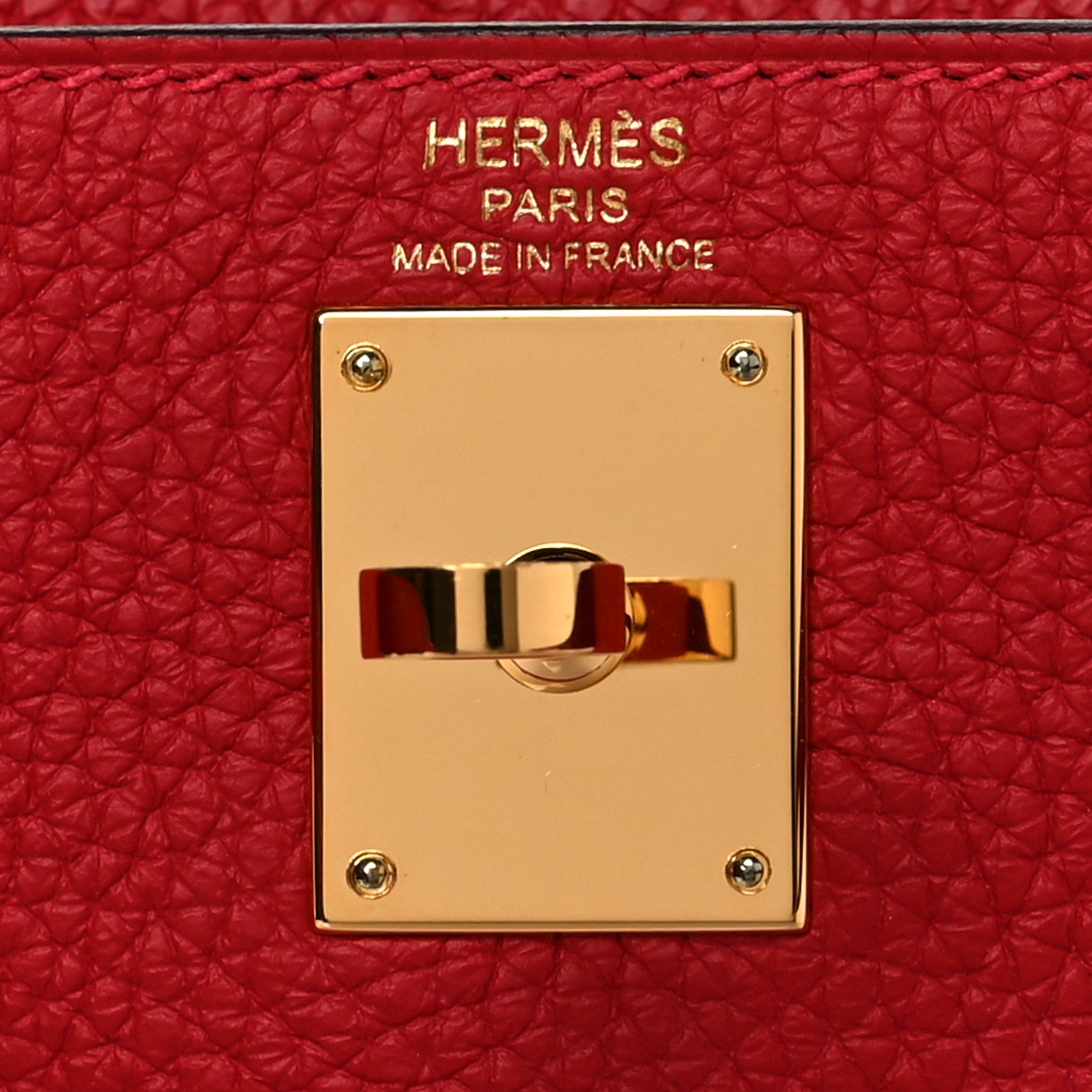 Hermes Taurillon Clemence Kelly Ado Backpack Rouge Casaque 6 of 10