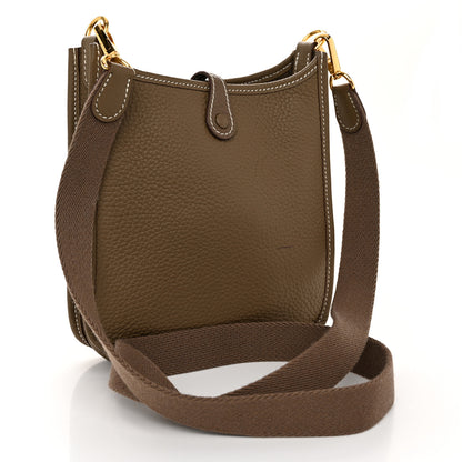Hermes Taurillon Clemence Evelyne TPM Etoupe 3 of 11
