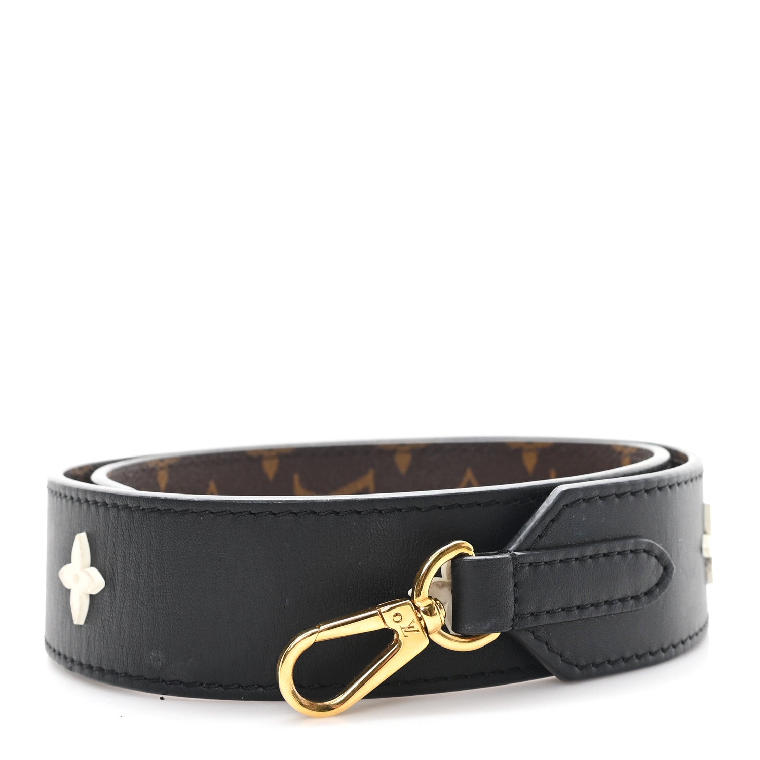 Louis Vuitton Monogram Letter Bandouliere Shoulder Strap Black 1 of 4