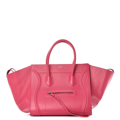 Celine Supple Calfskin Medium Phantom Luggage Fuchsia 1 of 19