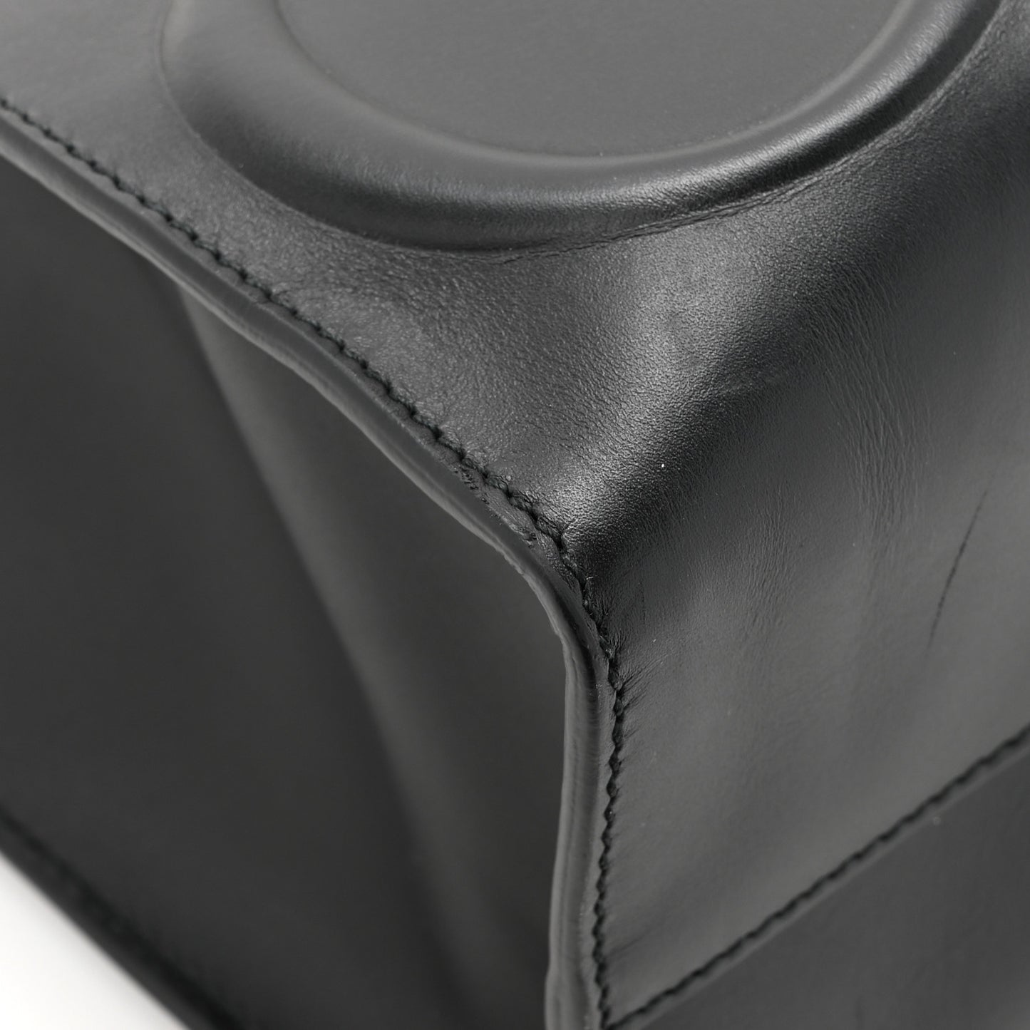Calfskin GucciGhost Real Medium XL Tote Black Yellow