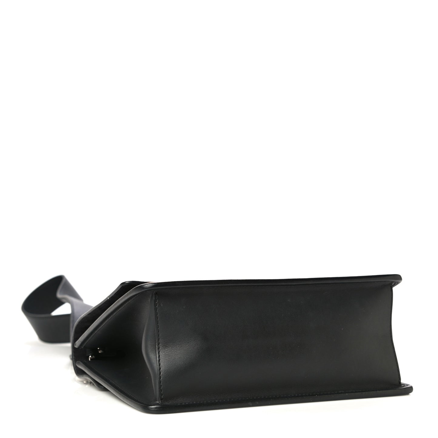 Vitello Century Velvet F is Fendi FF Kan I Shoulder Bag Black Tobacco