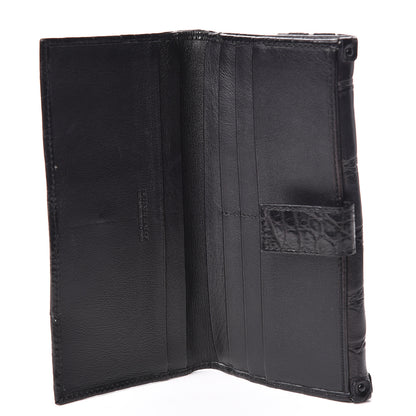 Burberry Alligator Continental Wallet Black 5 of 11
