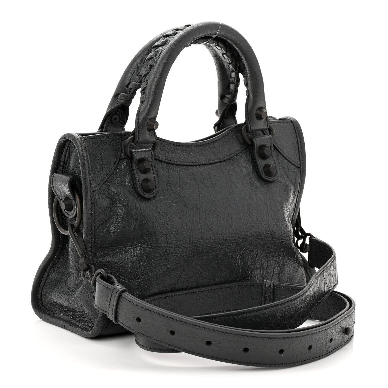 Balenciaga Agneau Arena Classic Hardware Le City Mini  Volcanic Rock 3 of 11