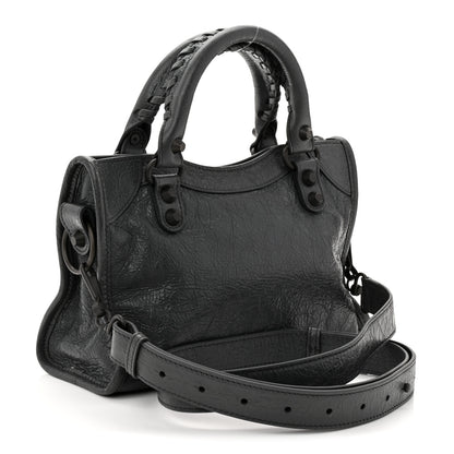 Balenciaga Agneau Arena Classic Hardware Le City Mini  Volcanic Rock 3 of 11