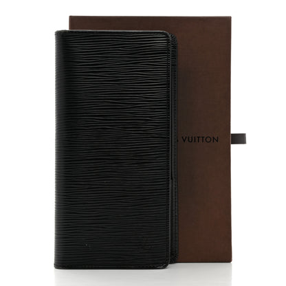 Louis Vuitton Epi Brazza Wallet Black 10 of 10