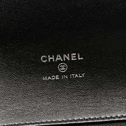 Chanel Shiny Crumpled Calfskin Large 31 Pouch Black 6 of 8