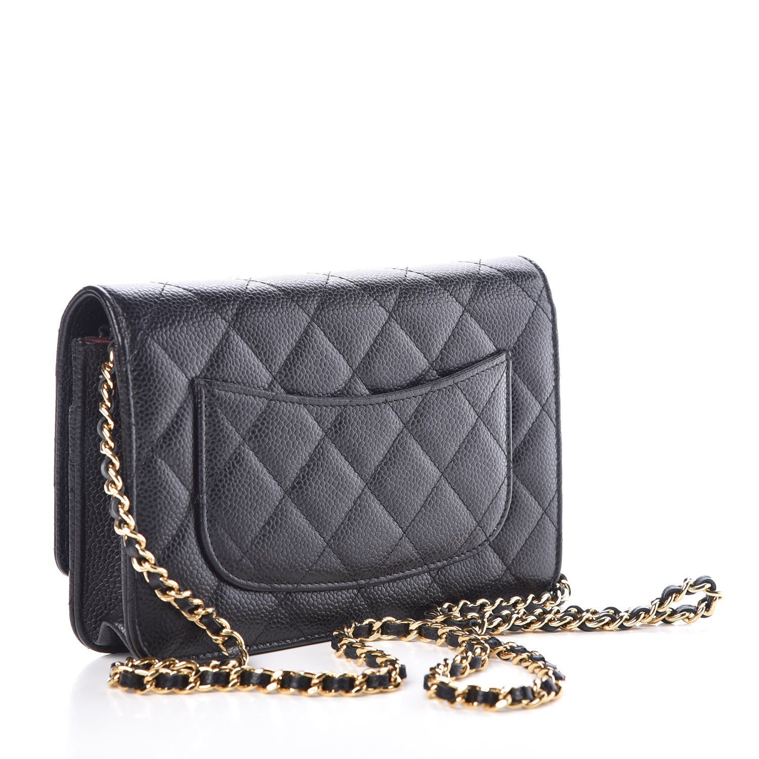 Chanel Caviar Quilted Wallet On Chain WOC Black 3 of 11