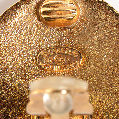 Chanel CC Clip On Earrings Gold 4 of 4