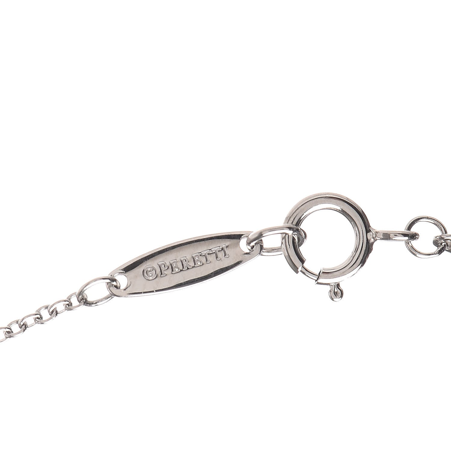 Tiffany Platinum Diamond .19ct Elsa Peretti Diamonds by the Yard Pendant Necklace 6 of 9