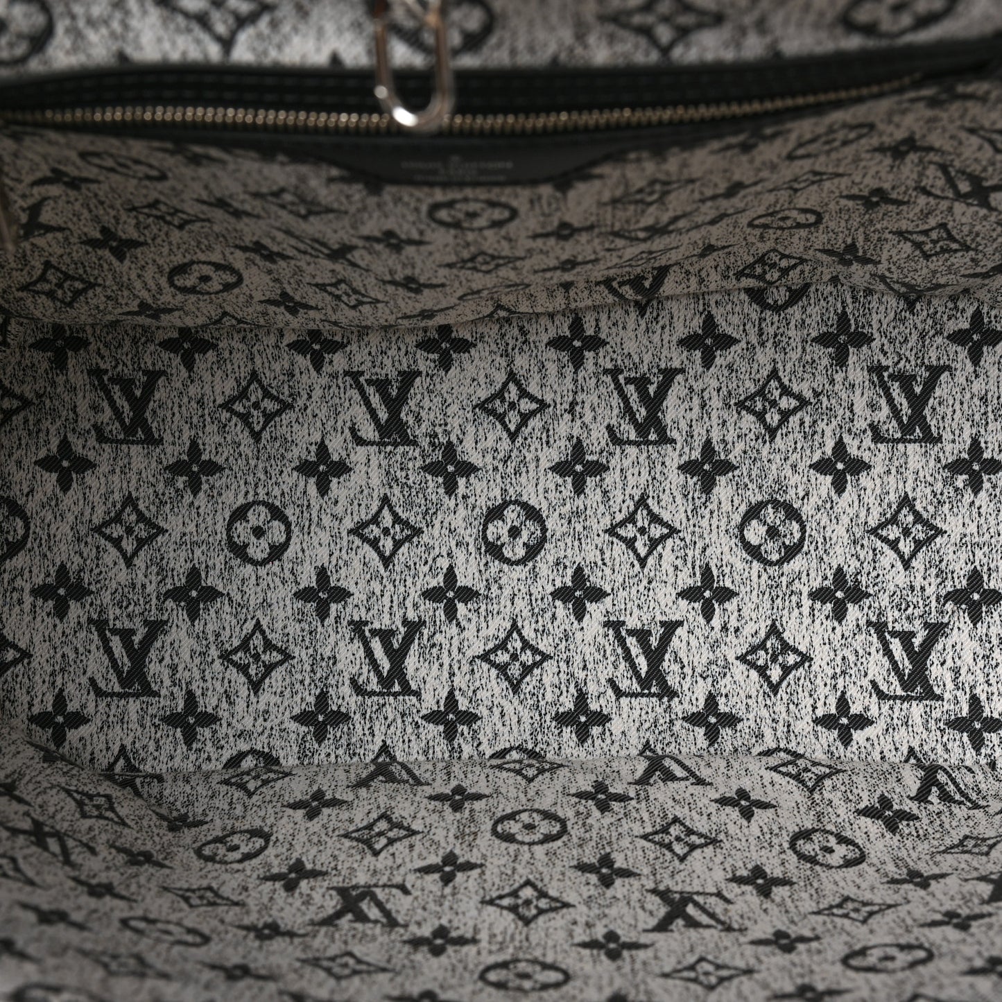 Denim Monogram Jacquard Neverfull MM Grey