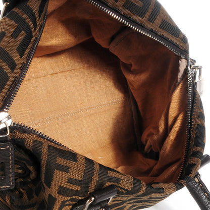 Fendi Zucca Medium Boston Satchel Tobacco 5 of 9