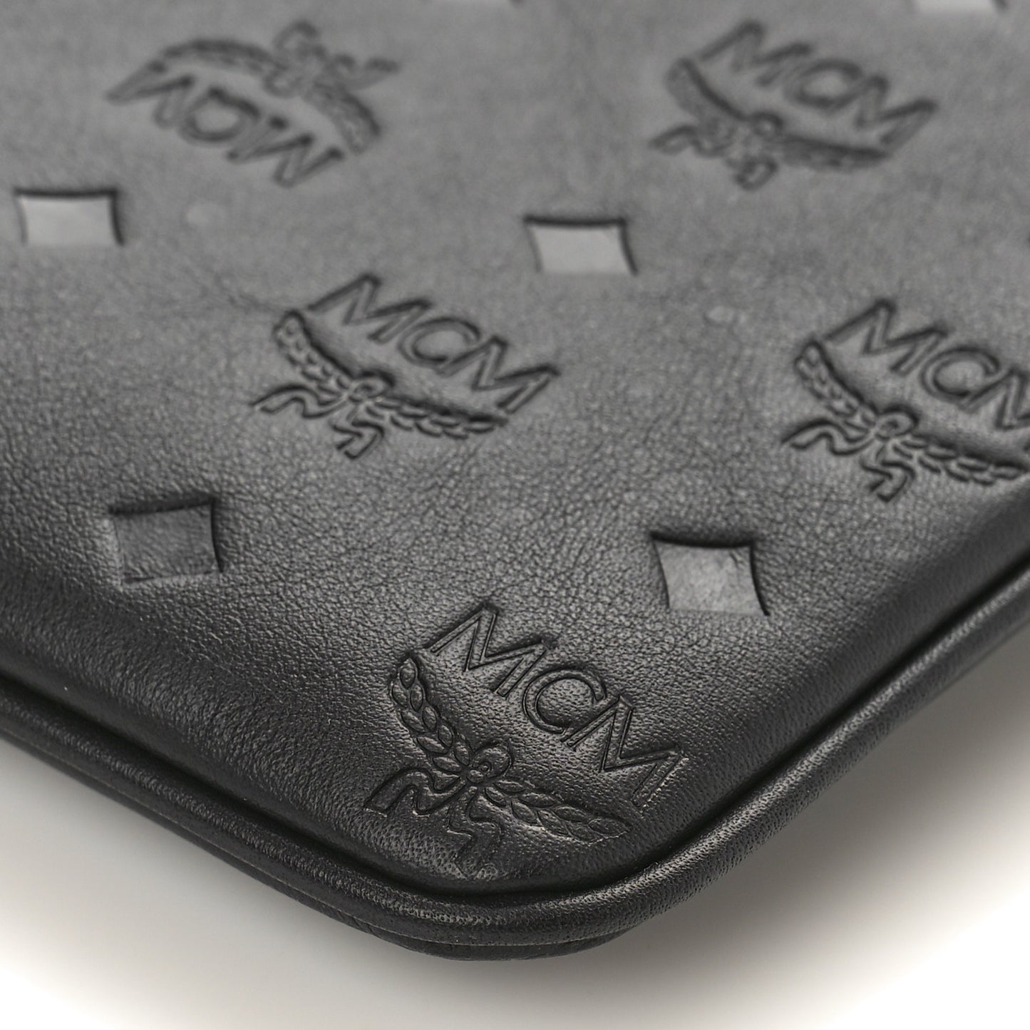 Calfskin Monogram Klara Crossbody Pouch Black