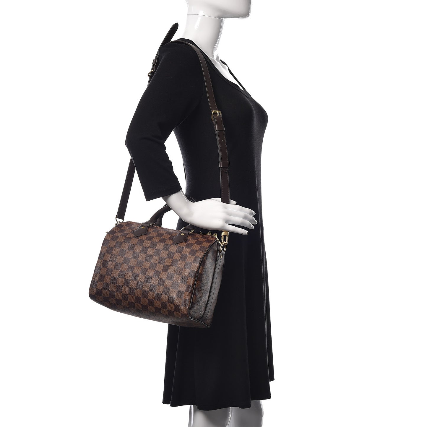 Damier Ebene Speedy Bandouliere 25