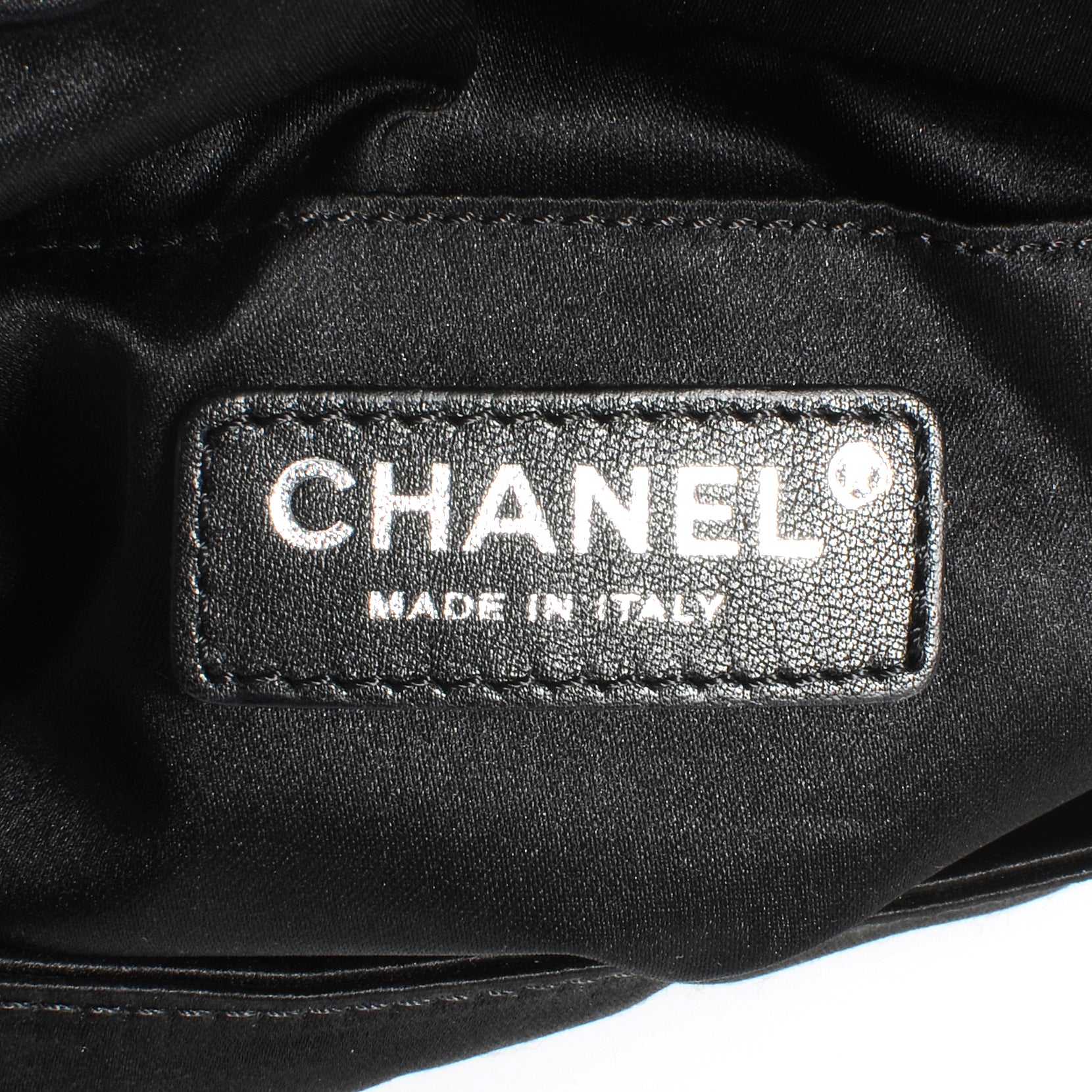 Chanel Satin Flap Clutch Black 5 of 7