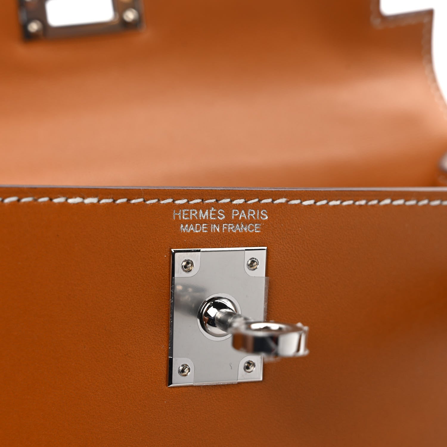 Hermes Veau Butler Mini Kelly Sellier 20 Natural Sable 6 of 9