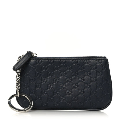 Gucci Microguccissima Key Ring Coin Case Black 1 of 8
