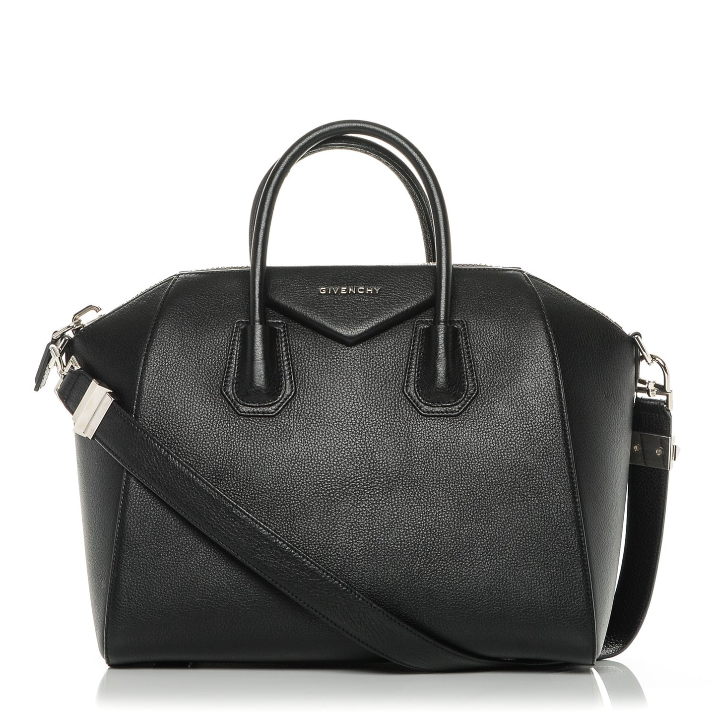 Sugar Goatskin Medium Antigona Black