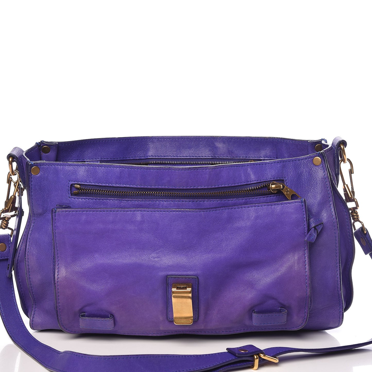 Lambskin Medium PS1 Satchel Purple Rain