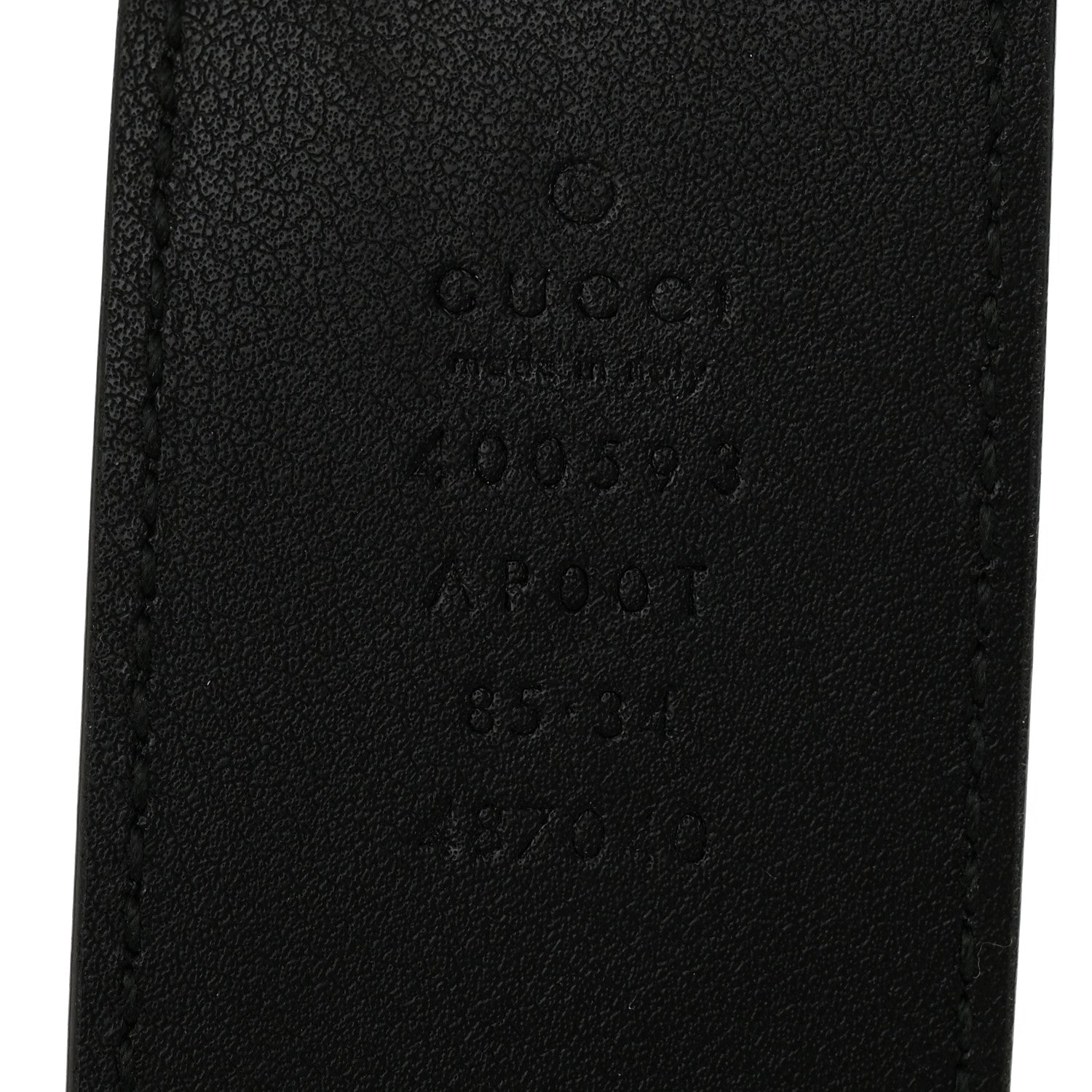 Gucci Calfskin Double G 40mm Belt 85 34 Black 3 of 5