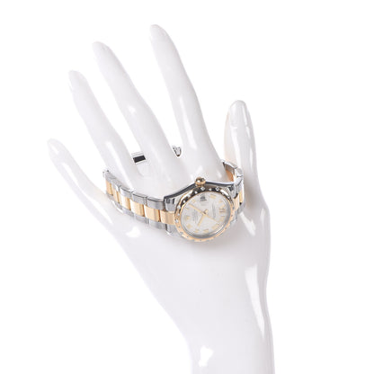 Rolex Stainless Steel 18K Yellow Gold Diamond 31mm Oyster Perpetual Datejust Watch Silver Roman 178343 2 of 7