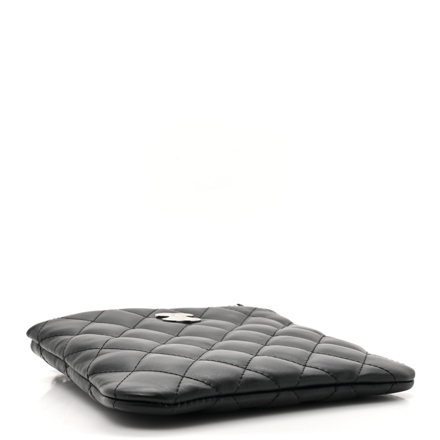 Lambskin Quilted Crossbody Bag Black
