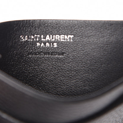 Saint Laurent Grained Calfskin Sac De Jour Souple Card Case Black 6 of 7