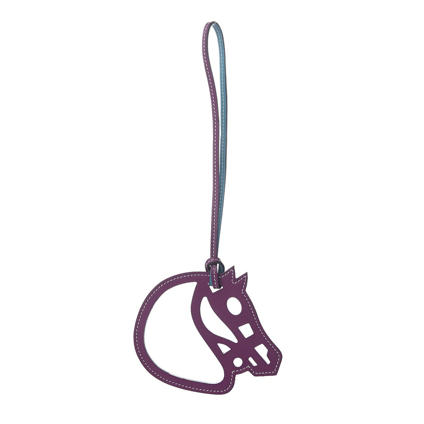 Swift Paddock Cheval Horse Bag Charm Violet Turquoise