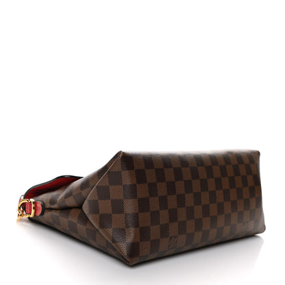 Louis Vuitton Damier Ebene Beaubourg MM Scarlet 4 of 10