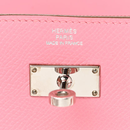 Hermes Epsom Kelly Longue Wallet Rose Confetti 6 of 9