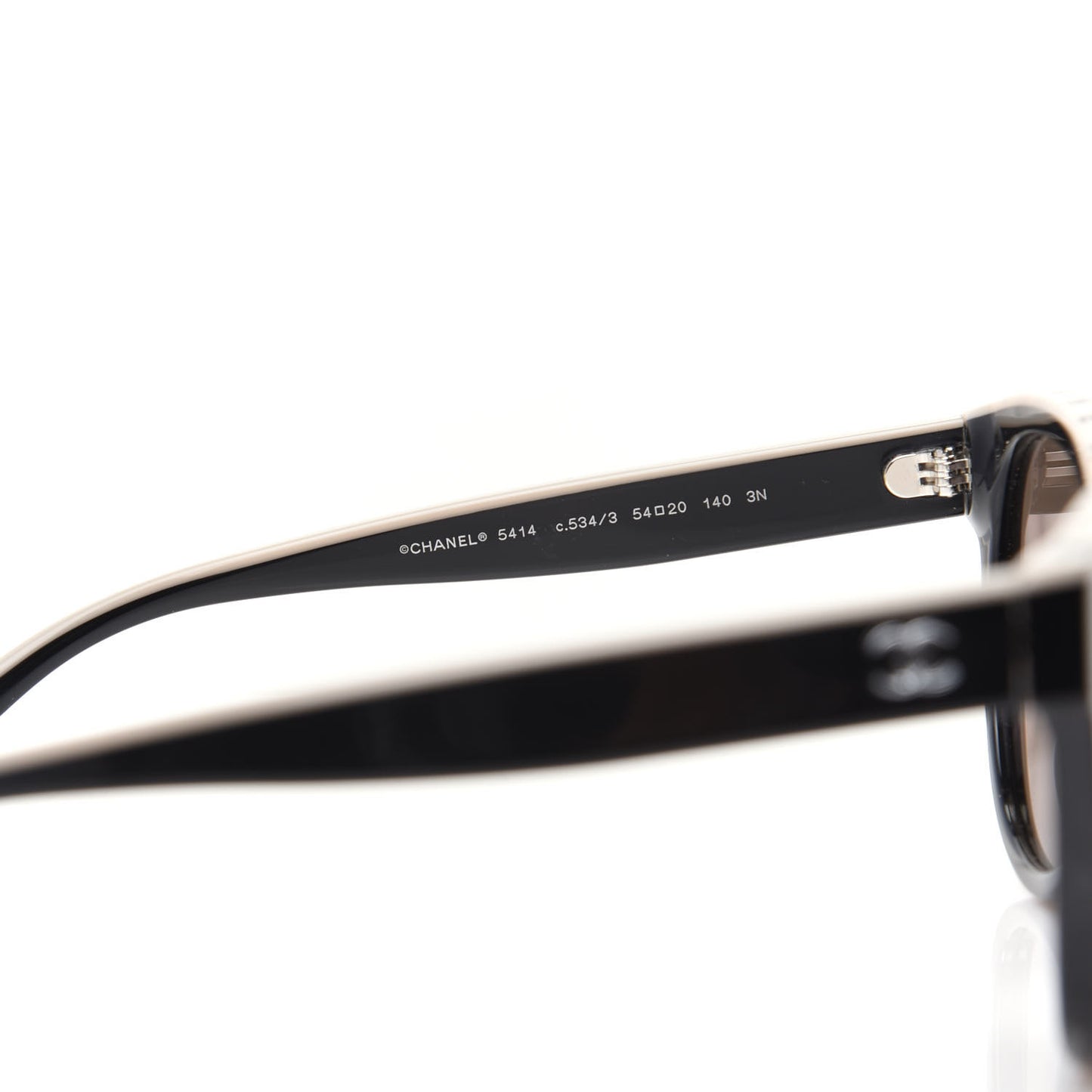 Acetate CC Butterfly Sunglasses 5414 Black Beige
