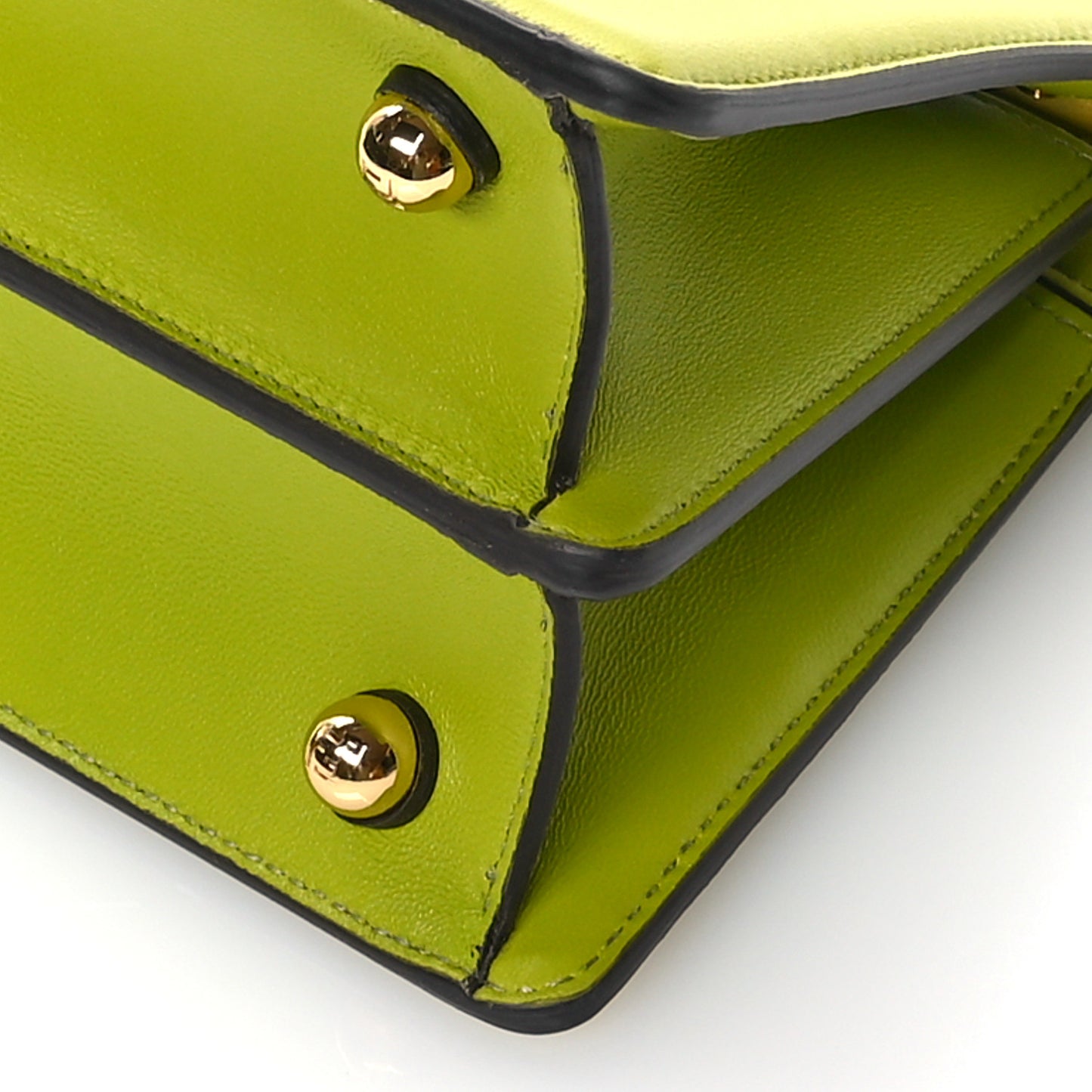 Shiny Nappa Petite Peekaboo I SEE U Satchel Wasabi