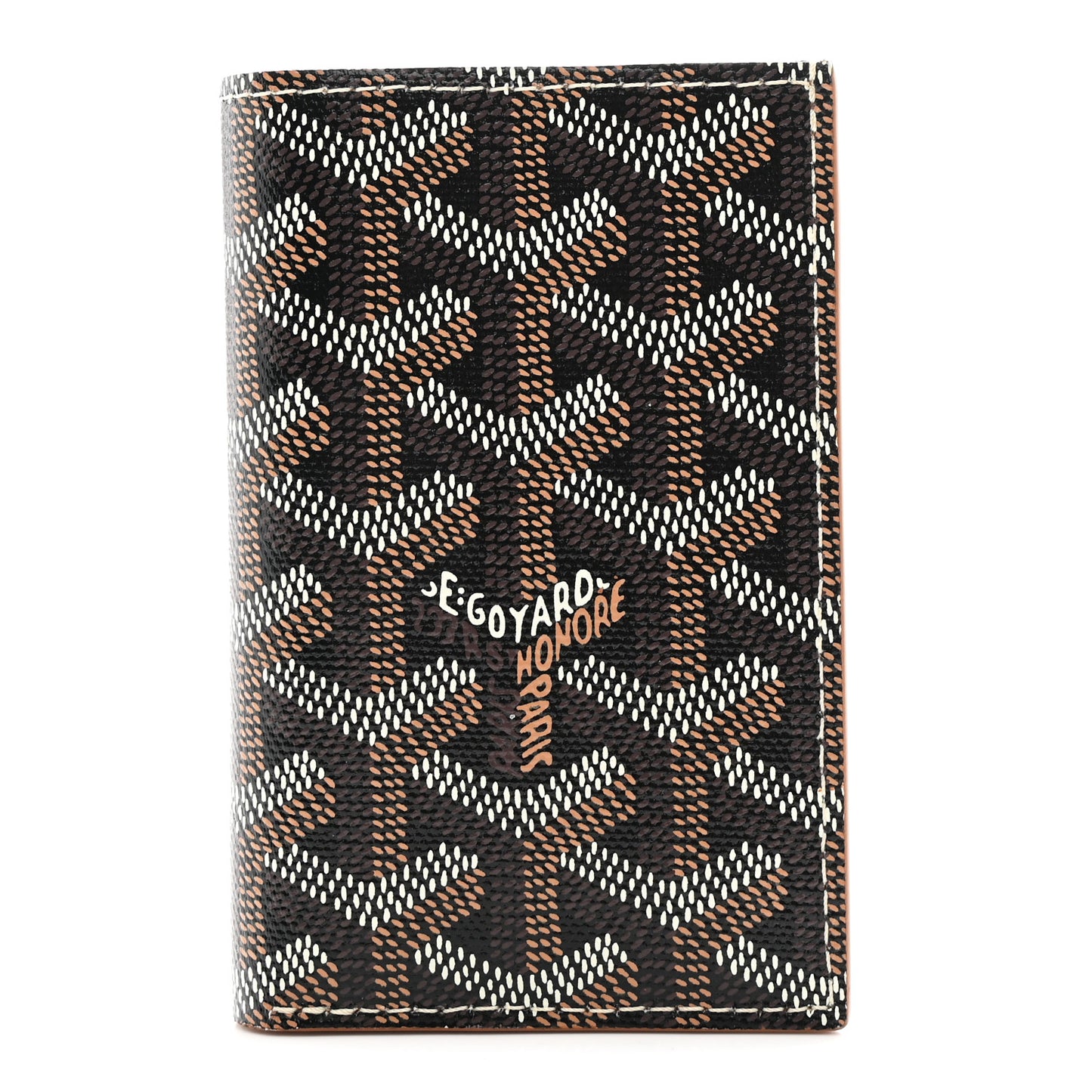 Goyardine Saint Pierre Card Holder Black Gold