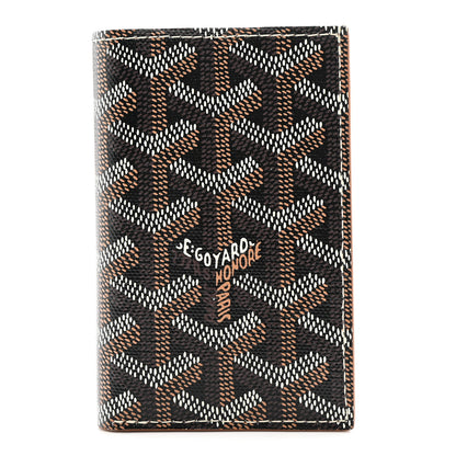 Goyard Goyardine Saint Pierre Card Holder Black Gold 1 of 7
