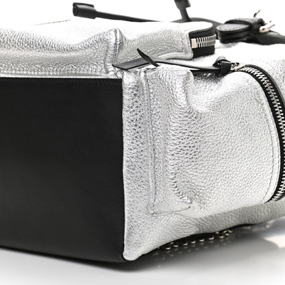 Burberry Metallic Deerskin Medium Rucksack Backpack Silver 10 of 10