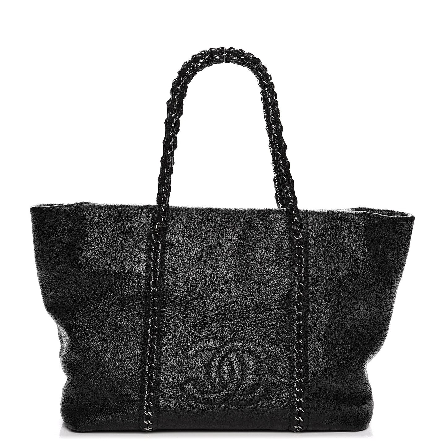 Deerskin Luxe Ligne Tote Black
