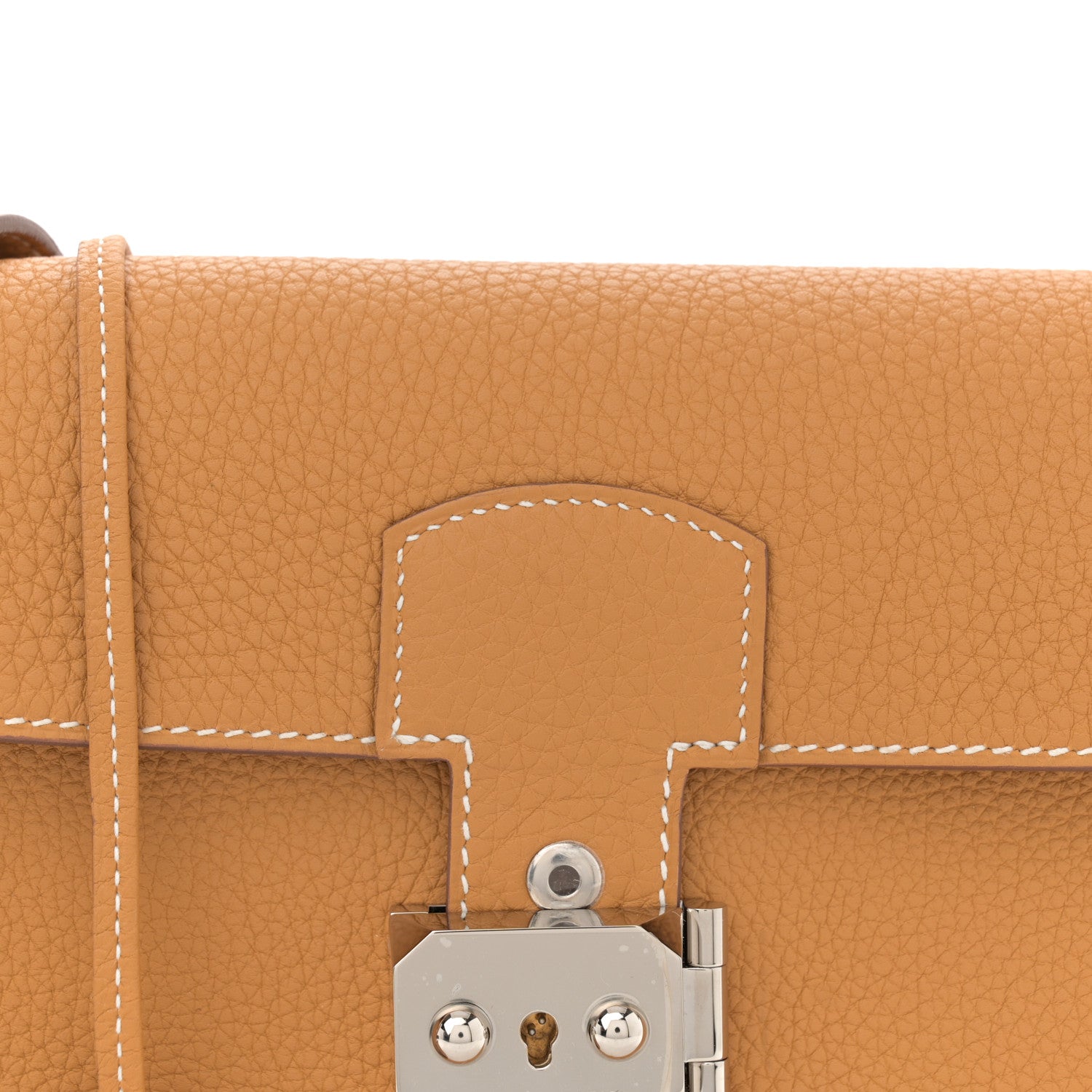 Hermes Togo Sac A Depeches 21 Messenger Bag Naturel Sable 8 of 11