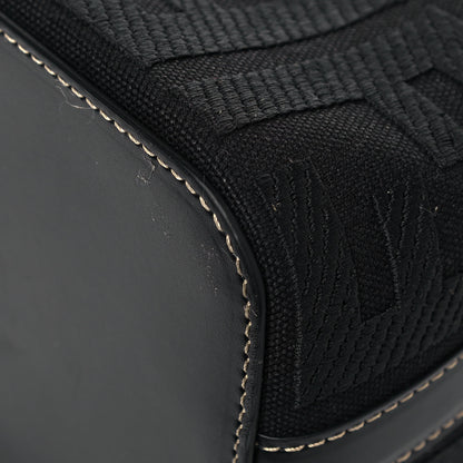 Fendi Canvas Vitello King F is Fendi FF Embroidered Mini Mon Tresor Bucket Bag Black 12 of 12