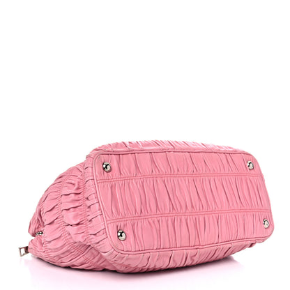 Prada Nappa Gaufre Chain Flap Geranio 4 of 17