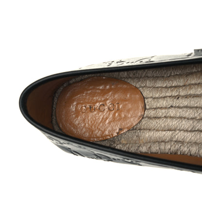 Gucci Guccissima Signature Espadrilles 38 Black 9 of 11