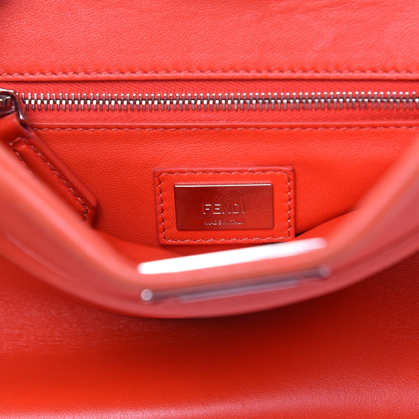 Nappa Mini Peekaboo Iconic Satchel Papavero