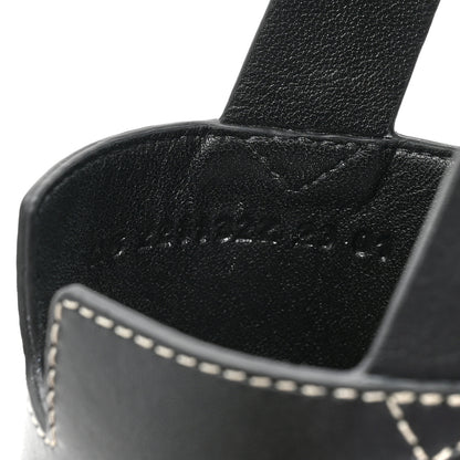 Hermes Calfskin Eris 90 Sandals 37 Black 8 of 9