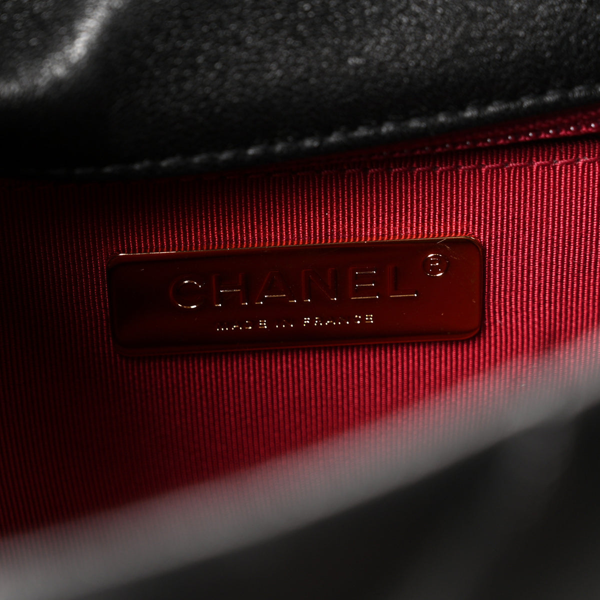 Shiny Goatskin Quilted Large Chanel 19 Flap Black